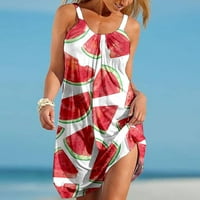 Lopecy-Sta Női Boho virágos nyomtatott ruha nyári ujjatlan póló strand Mini ruhák Sundresses nőknek értékesítési távolság