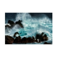 Dennis Frates 'Storm Waves 6' Canvas Art