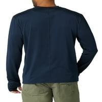 Wrangler férfiak hosszú ujjú horgász-teljesítmény kötött ing, S-5XL méretű