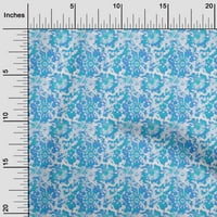 oneOone Viszkóz Sifon közepes kék Szövet Ázsiai nyakkendő & festék szövet varráshoz nyomtatott kézműves szövet az udvaron