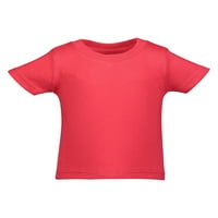 Marky G ruházat baba és kisgyermek Rövid ujjú pólók pamut Jersey Crew-nyak póló, piros lt. Blue Heather