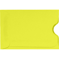 Luxpaper hitelkártya és ajándékkártyák hüvelyek, lb, citrus sárga, csomag, 1 2 méret