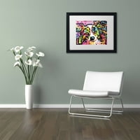 Védjegy Szépművészet Papillon 9149 vászon művészet, Dean Russo, fehér matt, fekete keret