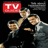 A Játék Neve, Balról: Anthony Franciosa, Gene Barry, Robert Stack, Tv Guide Borító, Március-Április 4, 1969. Ph: Gene