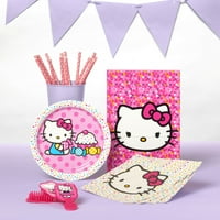 13.5 Hello Kitty közepes születésnapi parti tál tálra szolgál