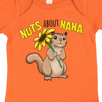 Inktastic dió körülbelül Nana aranyos mókus napraforgó ajándék kisfiú vagy kislány Body