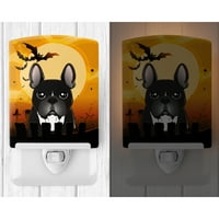 Caroline kincsei BB1785CNL Halloween Francia Bulldog kerámia éjszakai fény, 6x4x3