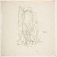 Modell Draping Poszter Nyomtatás James McNeill Whistler