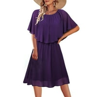 Kötőfék ruhák nőknek nyári ruhák nőknek alkalmi Ujjatlan Flowy Chiffon Sundresses nőknek nap ruhák nők nyári alkalmi