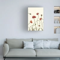 Sandra iFrate 'Coral Poppy Display III' Canvas Art