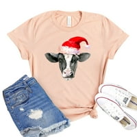 Üsző tehén ing Farm póló Ranch póló Farmer ing női Cowgirl póló állatbarát ajándék