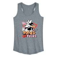 Disney-Minnie Mouse-Doing my Thing-Női Racerback Tank Top