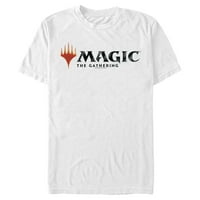 Férfi varázslat: a Gathering Classic Logo grafikus póló fehér közepes