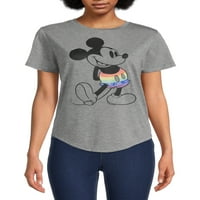Disney Mickey Mouse Női szivárvány Rövid ujjú póló