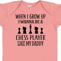 Inktastic jövő sakkozó, mint apa ajándék kisfiú vagy kislány Body