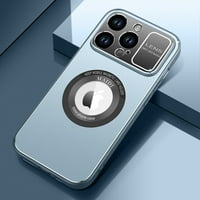 - Oroszlán iPhone Pro ma vékony tokhoz, Kemény Nagy ablakú fém kamera lencsevédő gyűrű mágneses vezeték nélküli töltés