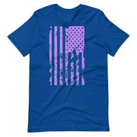 Lila Amerikai szomorú zászló Unise póló