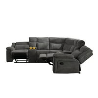 109.4 ”luxus szimmetrikus szekcionális kanapé, kézi fekvő szekcionált kanapé, L alakú sarok kanapé konzol és kupa tartókkal