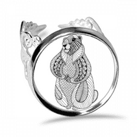 Állat Nagy Egér Kép Gyűrű Állítható Szerelem Esküvő Eljegyzés