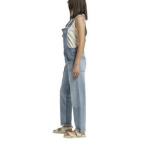 Ezüst Jeans Co. női egyenes láb zsákos kezeslábas, derékméret xs-xl