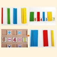 Baba játék fa blokkok oktatási játékok matematikai intelligencia Bot építőelemek fa szám kártyák és számláló rudak