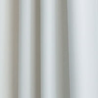 Függönyművek Kendall beltéri függöny, Poliészter szoba sötétítő Tömítőgyűrű egyetlen Panel fehér 52 x95