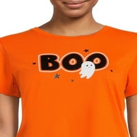 Női Halloween Boo Ghost grafikus póló, őszi rövid ujjú póló az útról az ünneplésre, az S-3XL méretei
