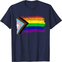 Fa befogadó haladás büszkeség zászló Meleg Büszkeség LGBTQ Szivárvány zászló póló