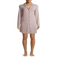 Hanes női és női plusz vaj kötött bevágás gallér pizsama sleepsirt