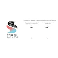 Stupell Industries az egész szívem kék zöld fa texturált szó Design grafika keret nélküli művészet nyomtatás Wall Art,