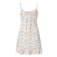 Roliyen Női ruhák Új Női Divat virágos Spagetti heveder Mini ruha nyári alkalmi ruha