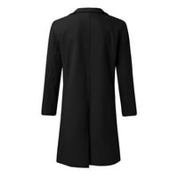 Fekete Férfi kabát férfi plusz méretű téli kabát Hajtóka gallér Hosszú ujjú párnázott bőrdzseki vintage sűrít kabát