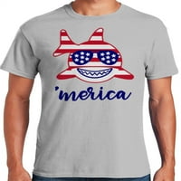 Graphic America hazafias állat július 4-i függetlenség nap férfi póló kollekció