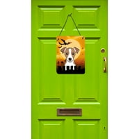 Carolines Treasures BB1818DS Halloween Jack Russell Terrier fal vagy ajtó függő nyomatok, 12x16, Többszínű
