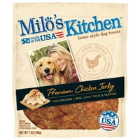 Milo's Kitchen Premium Chicken Jerky Dry Dog 7 uncia