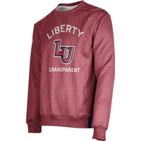 Férfi Red Liberty Flames nagyszülő név csepp Crewneck Pulóver pulóver