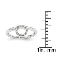Nagy halo gyémánt sterling ezüst ródium gyűrű