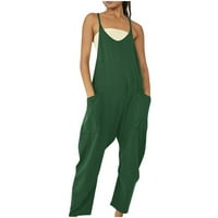 Turilly Női Női nadrág Clearance Divat Női Alkalmi hideg váll Jumpsuit szilárd Harisnyatartó Jumpsuits széles zseb