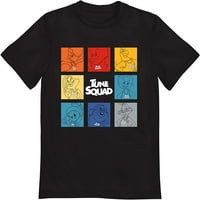 Space Jam Boys Tune Squad kiugrik és karakterrács grafikus pólók 2 csomag, méret 4-18