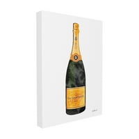 A Stupell Lakberendezési kollekció akvarell minimális pezsgős üveg narancssárga Túlméretezett Falplakett Art, 12. 0.