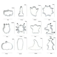 - GROEE Set Halloween Cookie Cutter keret formák cukor jel Cookie Cutters névtábla Cookie Cutter Halloween Party cookie-k