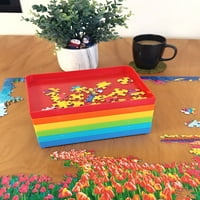Cra-Z-Art Sort ' N Stack Magasfényű Kivitelben Műanyag Puzzle Válogató Tálcák, Többszínű Csomag