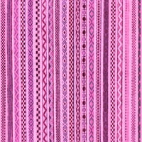 Ahgly Company Beltéri Téglalap Absztrakt Rózsaszín Modern Terület Szőnyegek, 5'8'