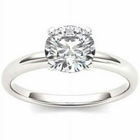 Carat T.W. Diamond Solitaire 14KT fehérarany eljegyzési gyűrű