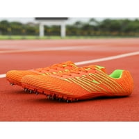 Zodanni Unise Track & Field Cipő Lapos Cipő Tüskék Atlétika Versenycipők Futó Kopás-Reaistant Csipke Narancssárga 7