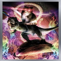 James Booker-gonosz macska dinoszaurusz a Taco falon poszter, 22.375 34 keretes