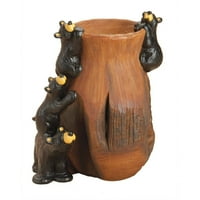 Big Sky Carvers Bearfoots Kíváncsi Cubs Grand Vase