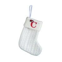 Karácsonyi díszek dekoratív kötött zokni zokni hímzés betűk gyermek cukorka ajándék táska fehér karácsonyi zokni ajándék