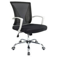 Vineego középső hátú irodai íróasztal-szék ergonómikus magasság Állítható számítógépes szék ágyéktámasz és kartámasz,