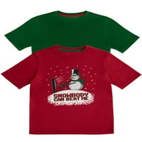 Wonder Nation Christmas rövid ujjú grafikus póló értékcsomag